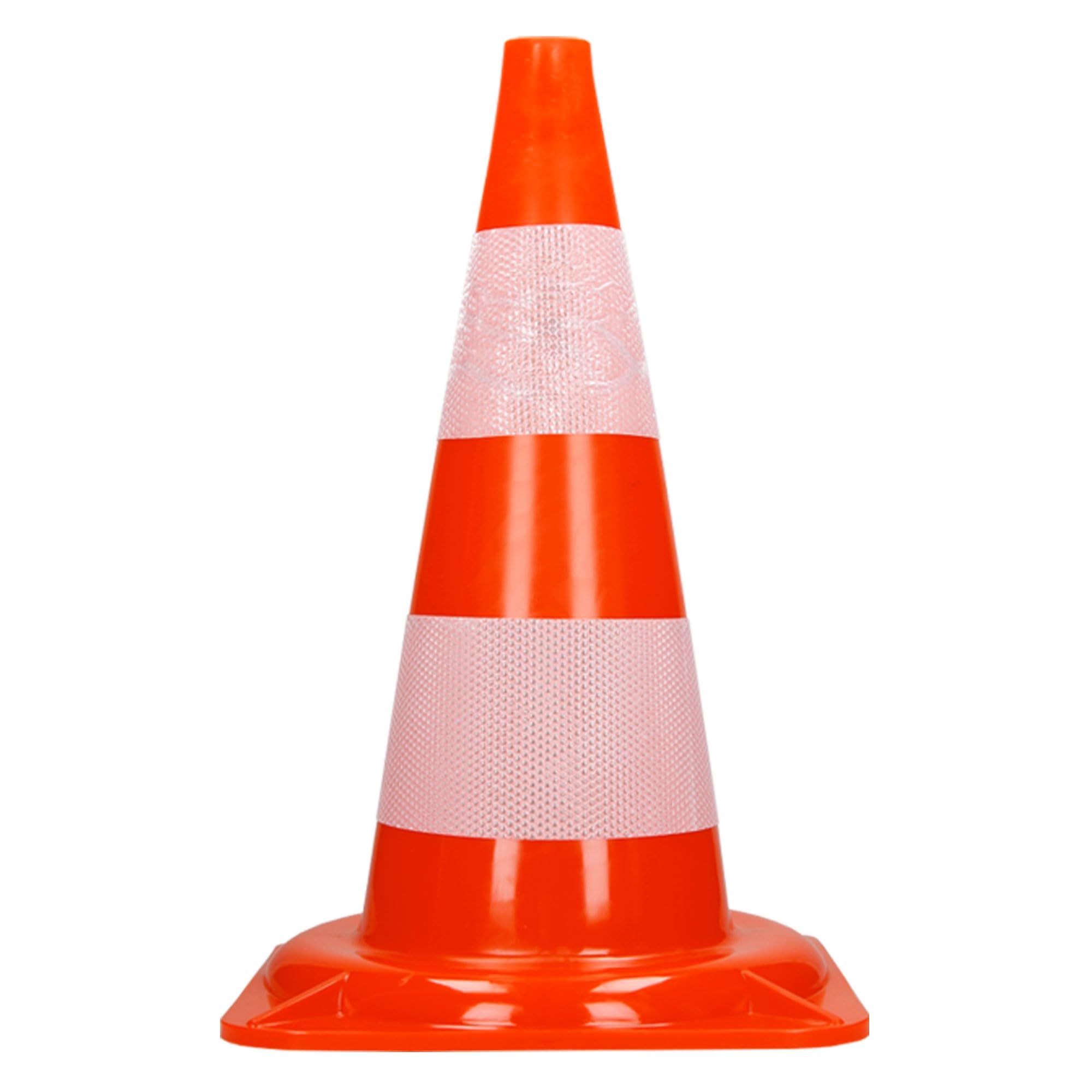 ECD Germany 10 sztuk Pachołek drogowy 50 cm - pomarańczowo-biały - Pachołki odblaskowe - Pachołek drogowy ostrzegawczy Pachołek drogowy Pachołek drogowy Pachołek znakujący Pachołek bezpieczeństwa