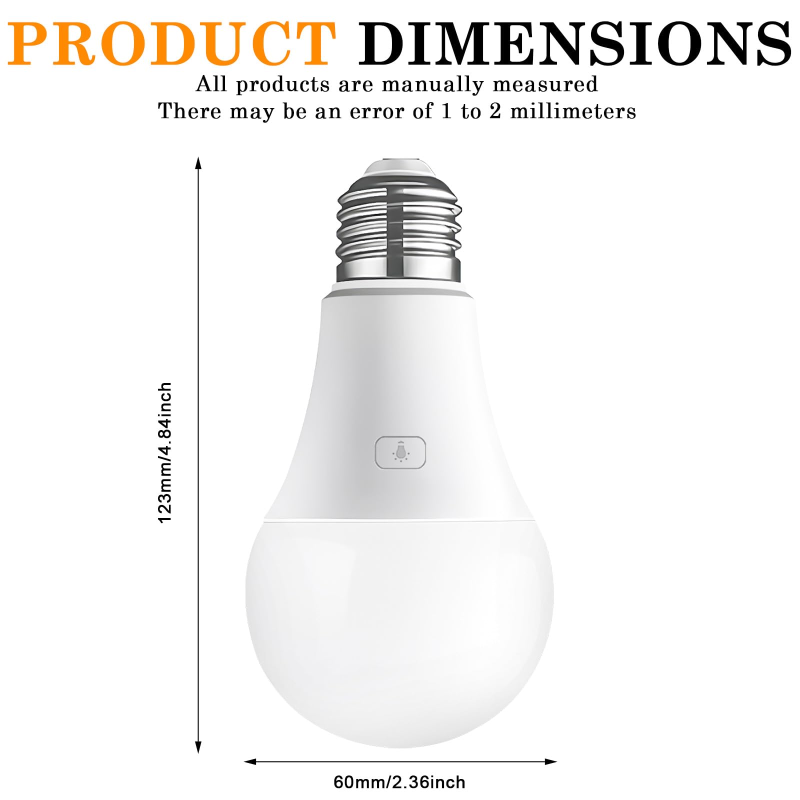 Bombilla con batería: 2 bombillas USB recargables con mando a distancia, bombilla LED E27 E RGB, bombilla recargable con control táctil, 15 colores, LED regulable con función de temporización