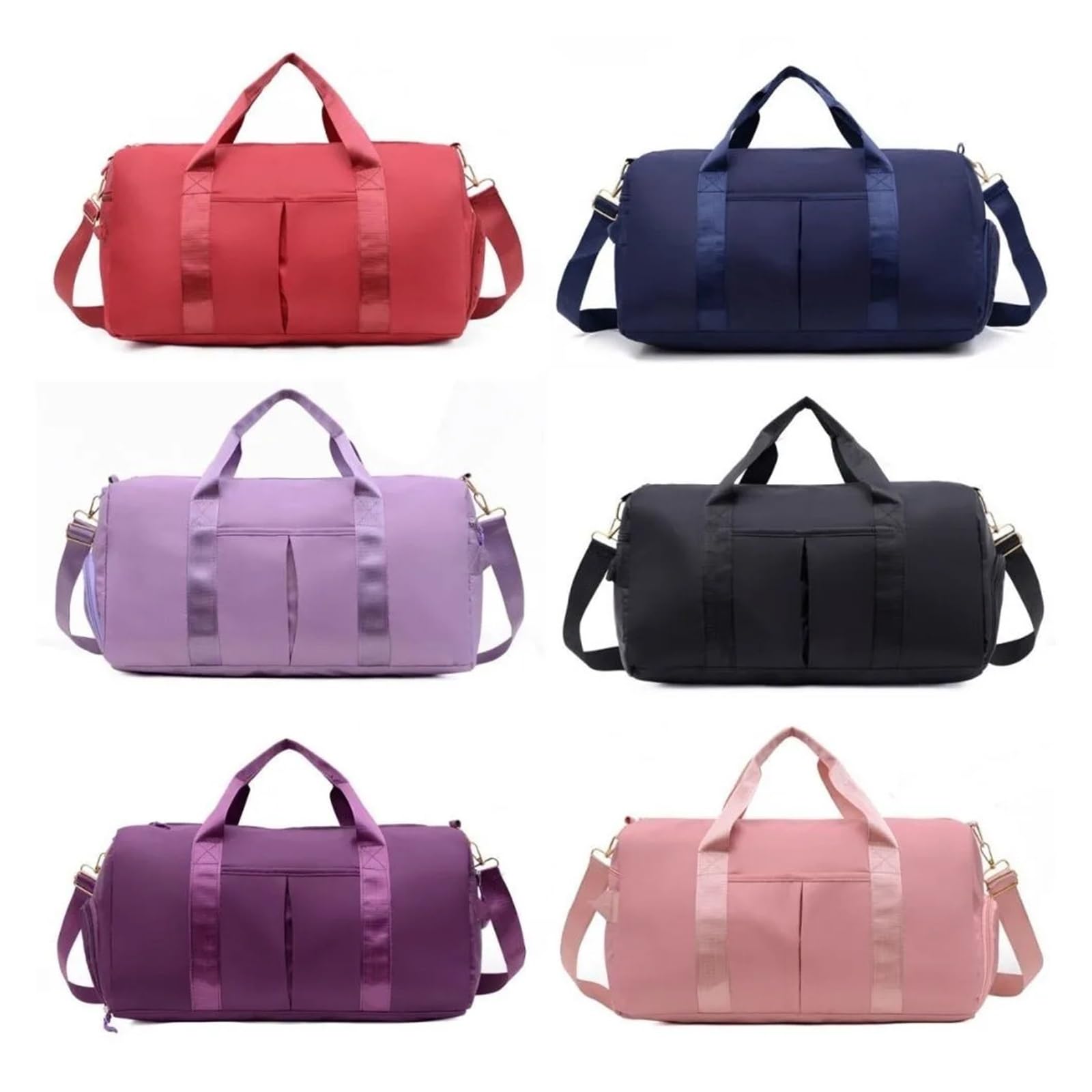 Reisegepäcktasche, multifunktional, mehrschichtig, große Kapazität, Handtasche, Kurze Distanz, einfarbig, Turnbeutel, Mädchen Für Reisen oder Fitness