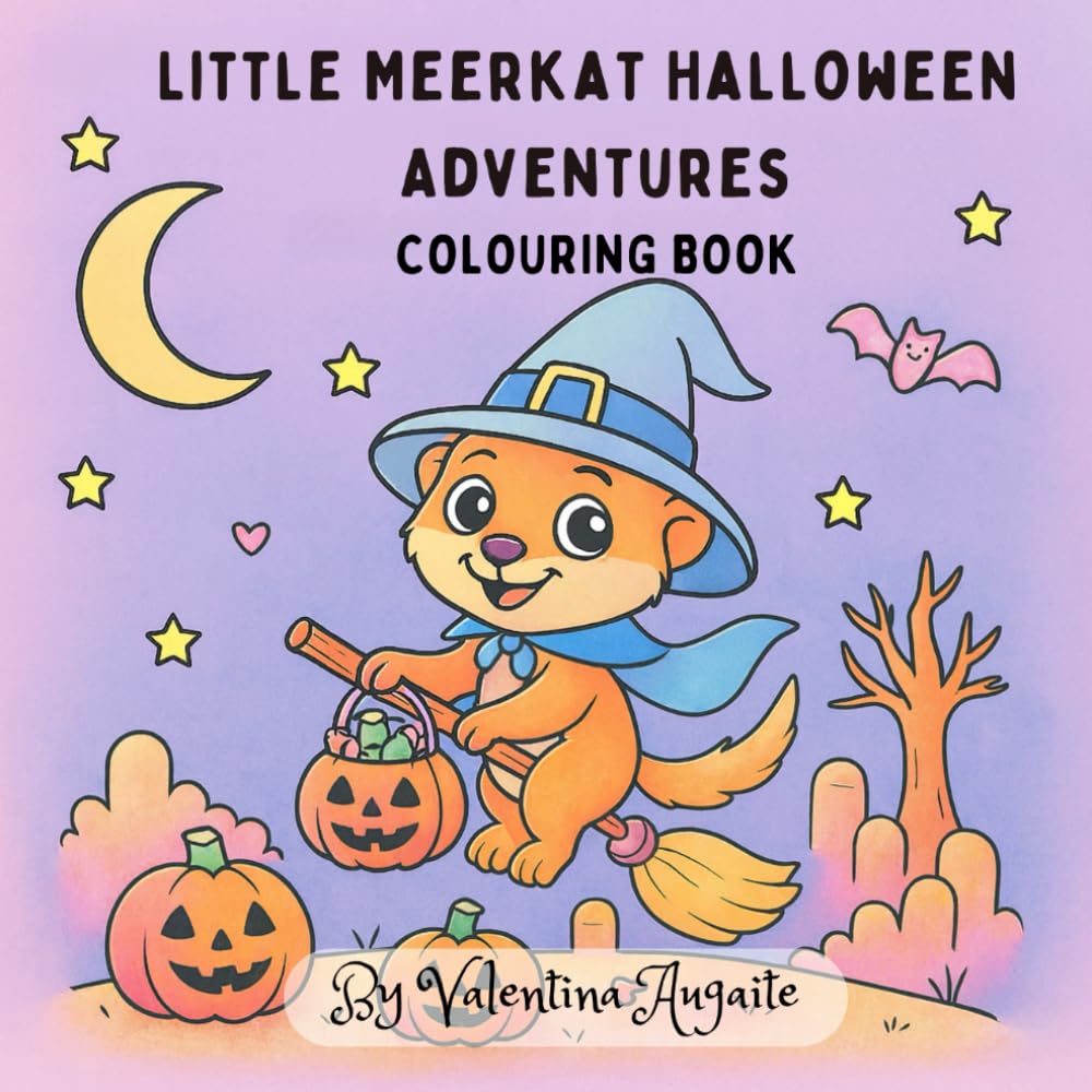 LITTLE MEERKAT HALLOWEEN ADVENTURES: Colouring book