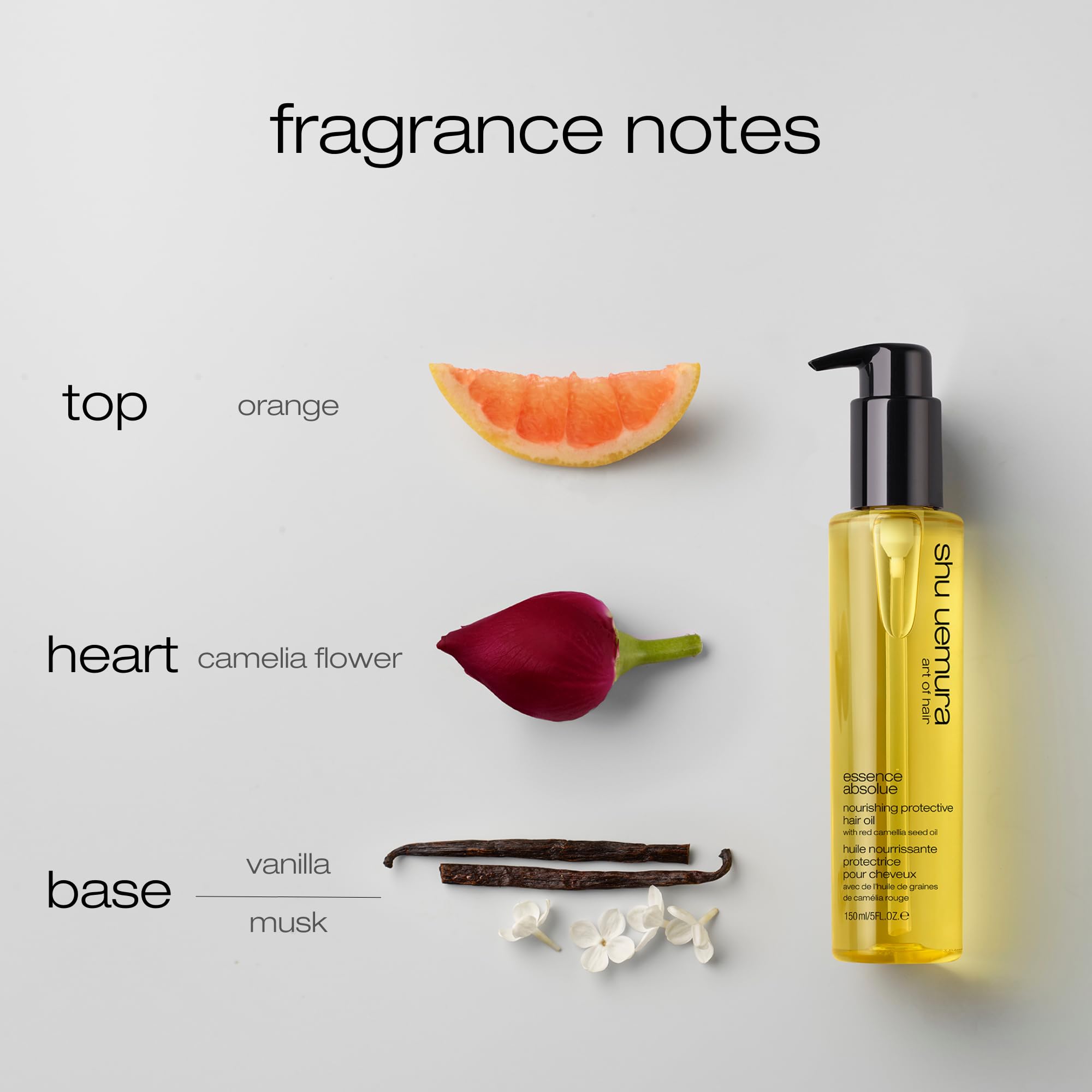 Shu Uemura, Aceite Capilar Nutritivo Essence Absolue, Protector de Calor, Antirrotura y Antiencrespamiento, Para Cabello Seco, Muy Dañado o Normal, 150 ml