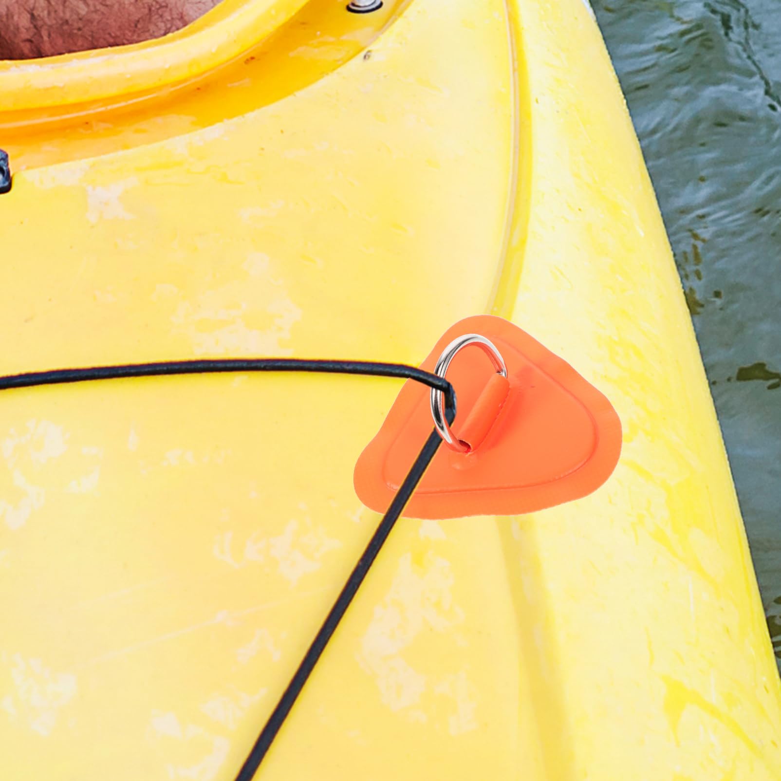 Toddmomy Accessoires de Fixation de plaques gonflables canoë Accessoires pour Bateaux Planche de Surf Accessoires de Kayak Combinaison de Patch d'anneau en D de Kayak Métal