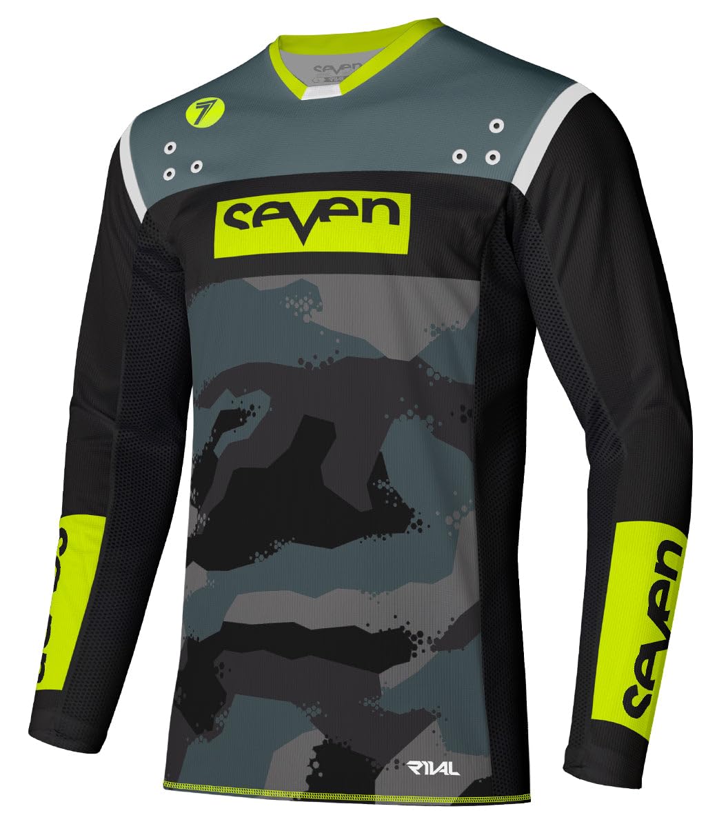 Seven Rival Barrack Jersey (Black, XX-Large)