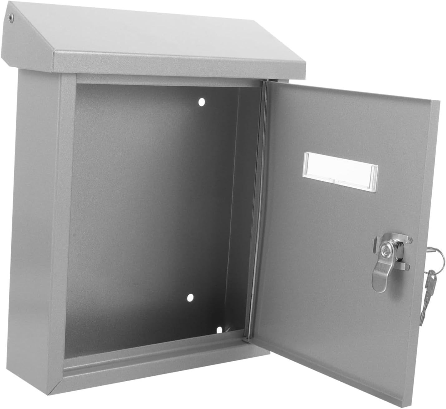 Vintage Wall Mount Letter Box Stainless Steel Mailbox for Garden Outdoor Use Suggestion Box for Home Office Institution