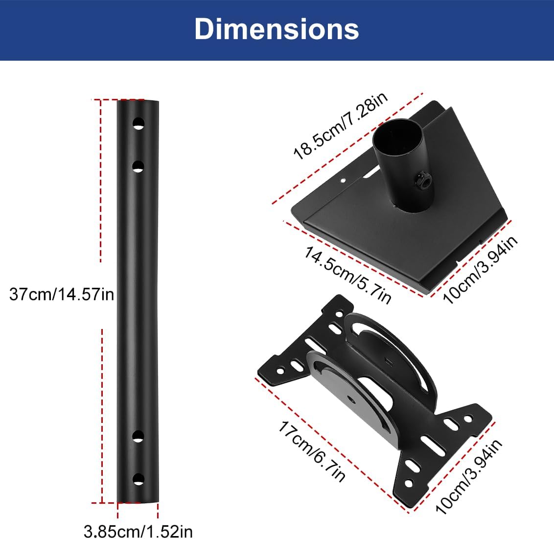 Bracket for Starlink Gen3, Dish Quick Removal Design, All-Metal Construction, Adjustable Mount Kits, Adapter Compatible with Standard V3(Roof Mount)