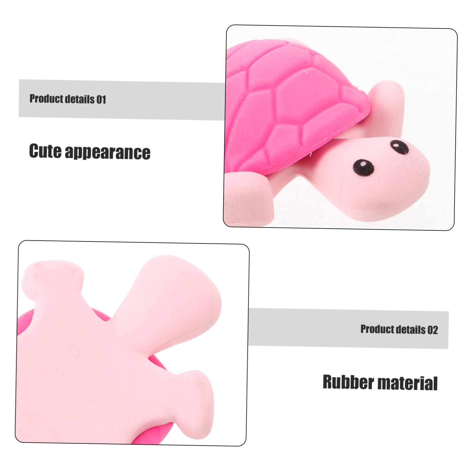 TOYANDONA 5 Set Gomma Per Tartarughe Gate Cancelletti Cancelline Cancellini Cancellina Nastro Reversibile Casuale Tazza Cancelleria Gomma Da Matita Pezzi * 5