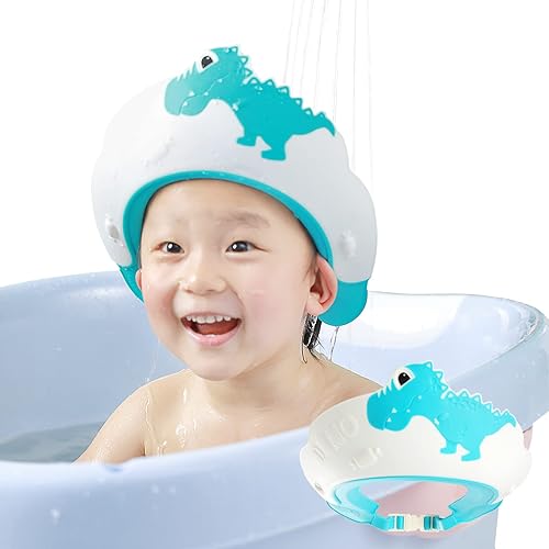 Gorro de ducha para niños, protector de lavado de cabello de bebé, sombrero de visera para protección de ojos y oídos para niños de 0 a 9 años,