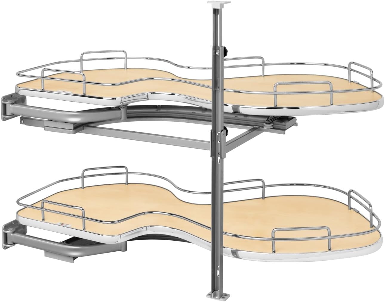 Maple Two-Tier Cloud Optimizer for 18" Left Opening/Blind Right Corner Cabinets