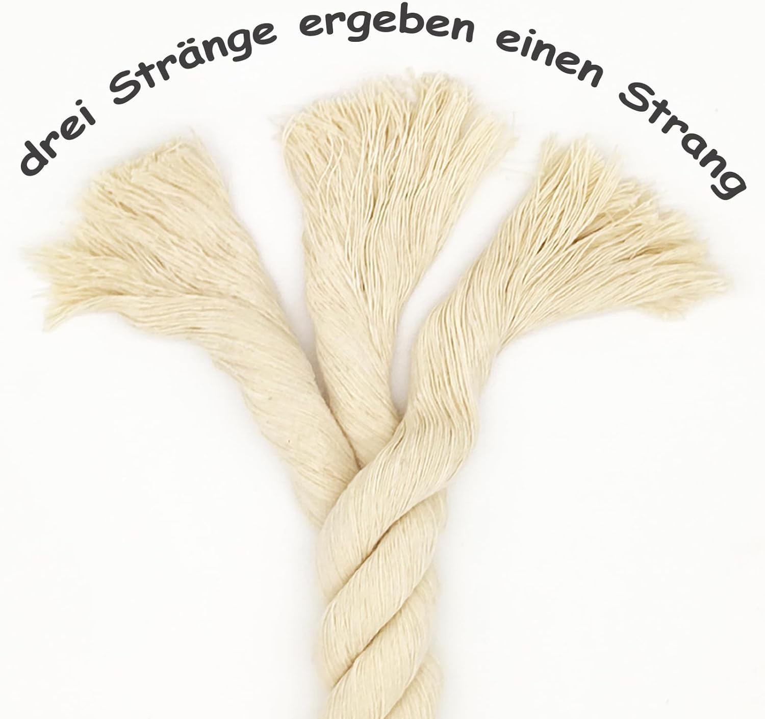 BaumwollKordel, Makramee Garnseil, Baumwollseil für DIY Handwerk, Dekorative Projekte, Haustier Spielzeug ((20mm(50M)))
