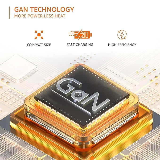 Image of (Refurbished) ‎AB-AMZ-100W-GaN-TC 100W 4-Port GaN Charger | PD QC3.0 QC4.0 PPS Fast Charging Compact Adapter with Foldable Pins, for All Devices Black