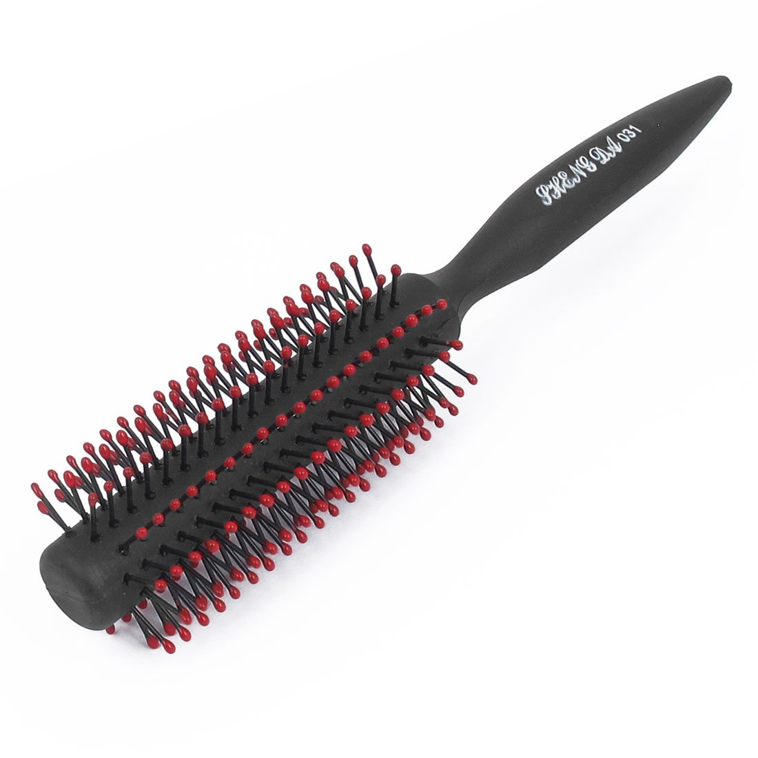 uxcell Curly Hair Hairbrush, Professional Round Tangle Hairbrush for Blow Drying, Curling Hair Comb with Plastic Handle for Detangling, Hair Styling Bristles for Women Men, 1 Pack