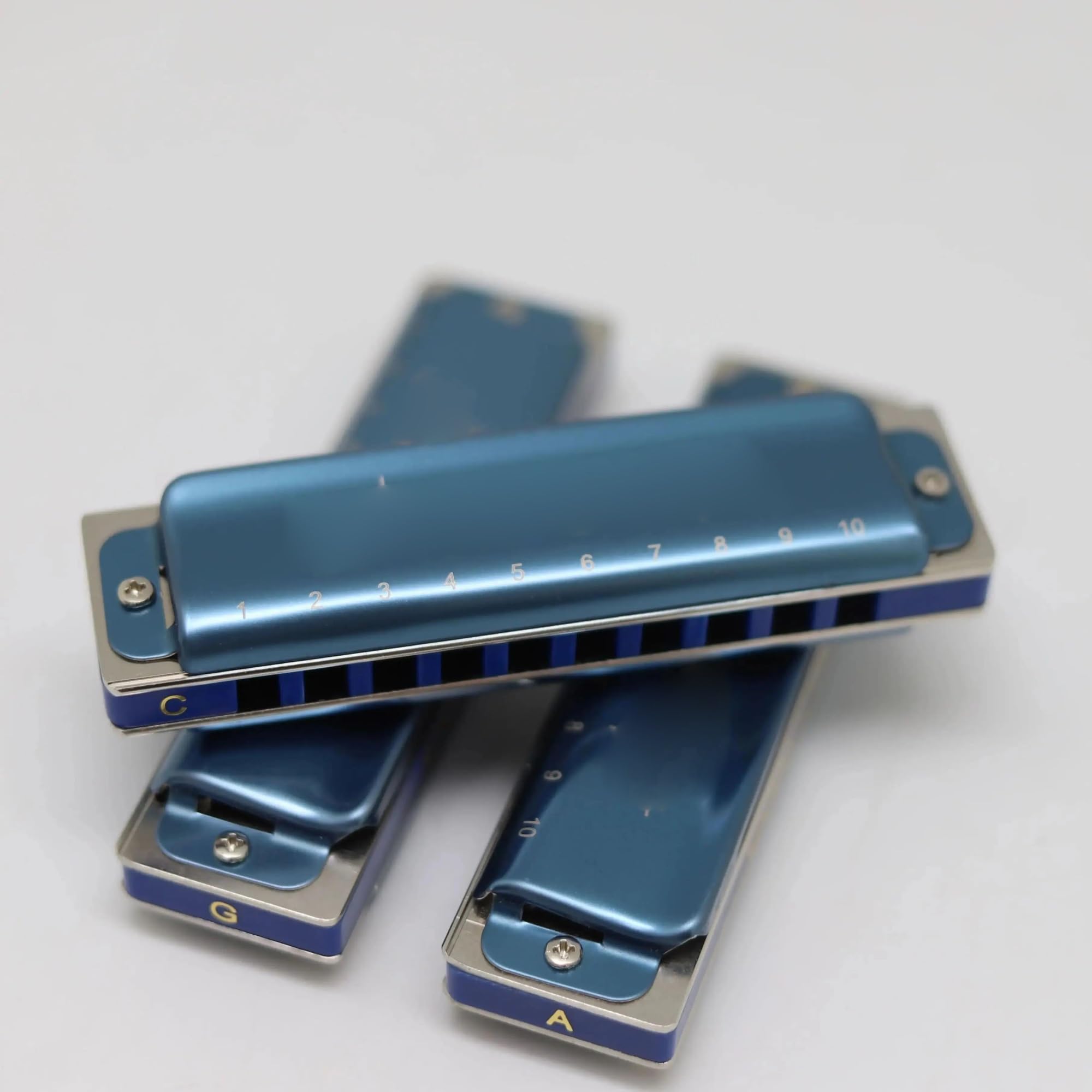 Armonica Blues Set Harmonia 10 Fori Di 3 Tasti ACG | Set Harmonia a 10 fori di 3 chiavi ACG per professionisti principianti