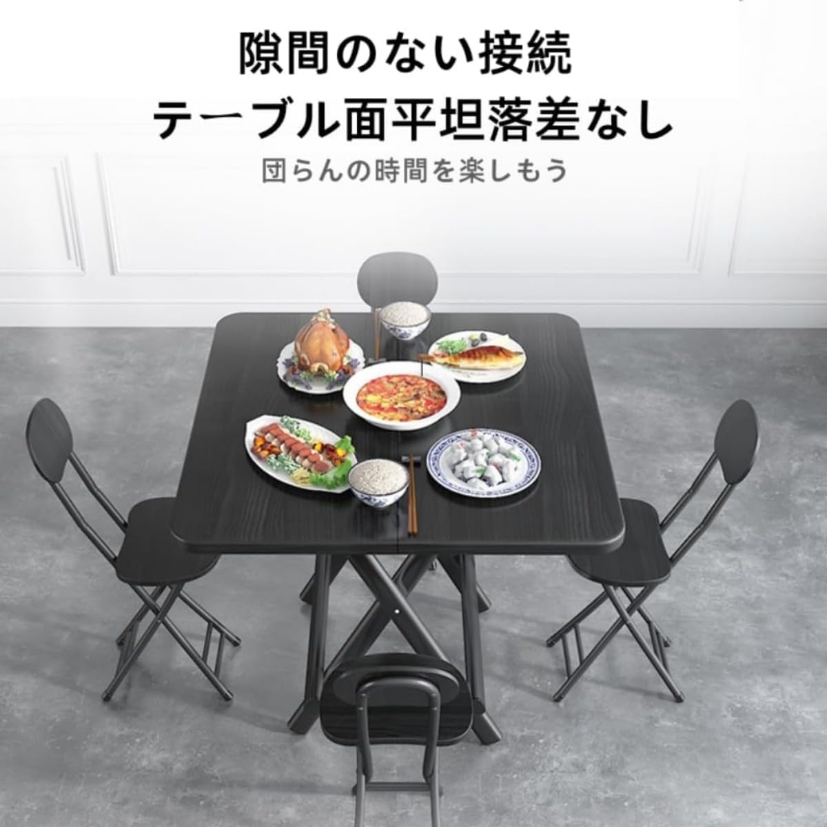 Amazon｜REENEW ダイニングテーブル 折り畳みテーブル 70×70×74cm 食卓