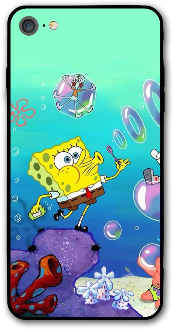 SWDFFG iPhone 7 iPhone 8 Case- Stylish Spongebob PC Slim Shockproof Flexible Back Protective Case for iPhone 7/8