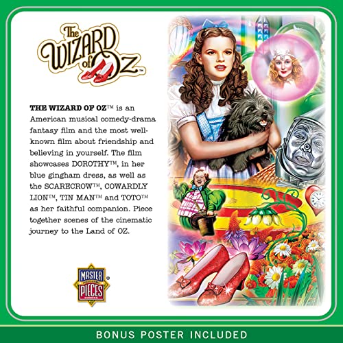 Magical Land of Oz (Wizard of) 1000pc Jigsaw Puzzle + bonus poster, Multicolor, 19.3"x26.8" - Image 3