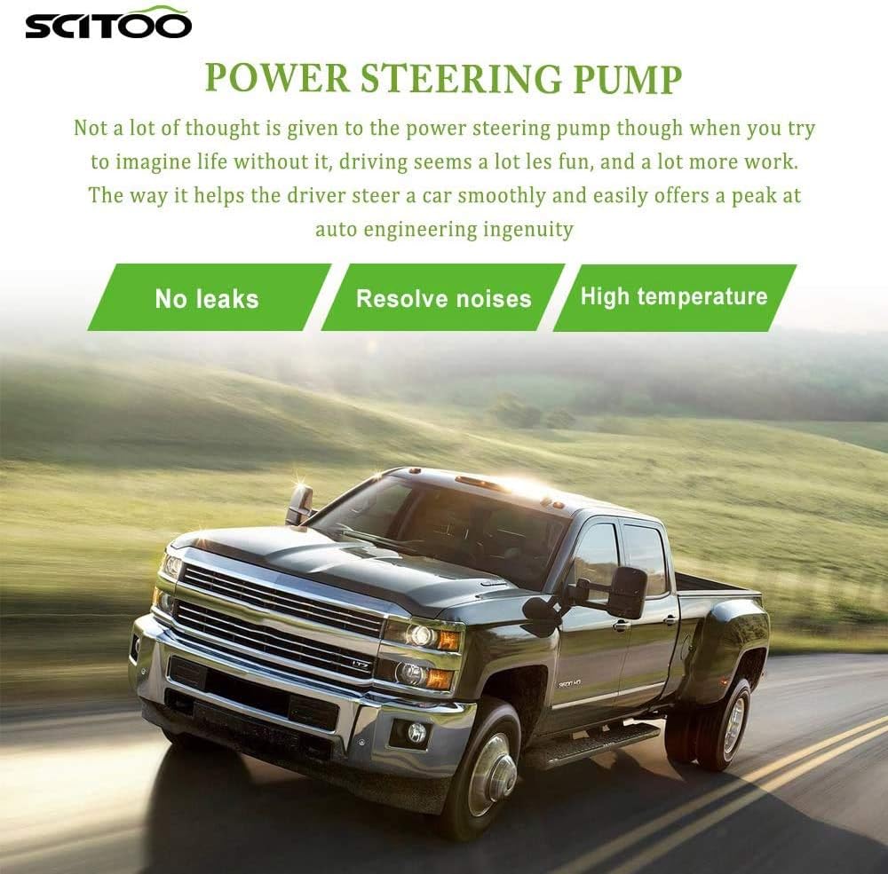 SCITOO Power Steering Pump Compatible for 1993 1994 1995 1996 1997 for Geo Prizm, 1993 1994 1995 1996 1997 for Toyota for Corolla 21-5875 Power Assist Pump