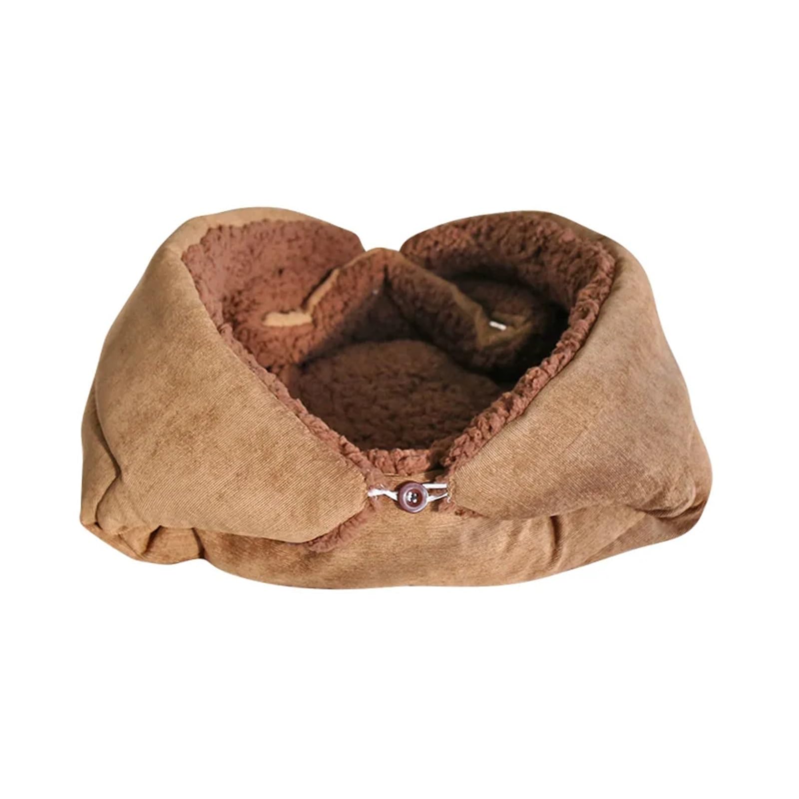 Lit chaud pour chat intérieur et tapis pliable pour animaux de compagnie 70x50cm coffee
