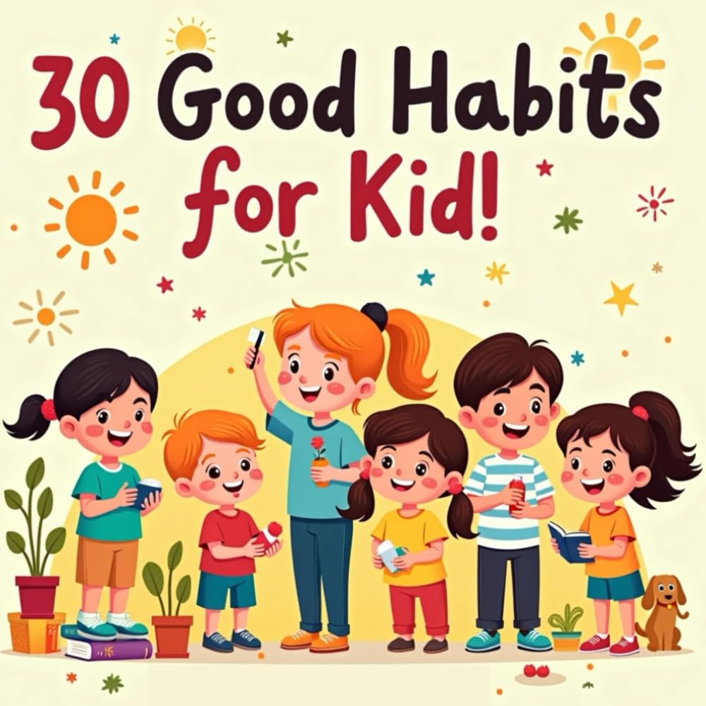 30 Good Habits for Kids: A Fun Picture Book to Teach Manners, Routines, and Kindness to Kids