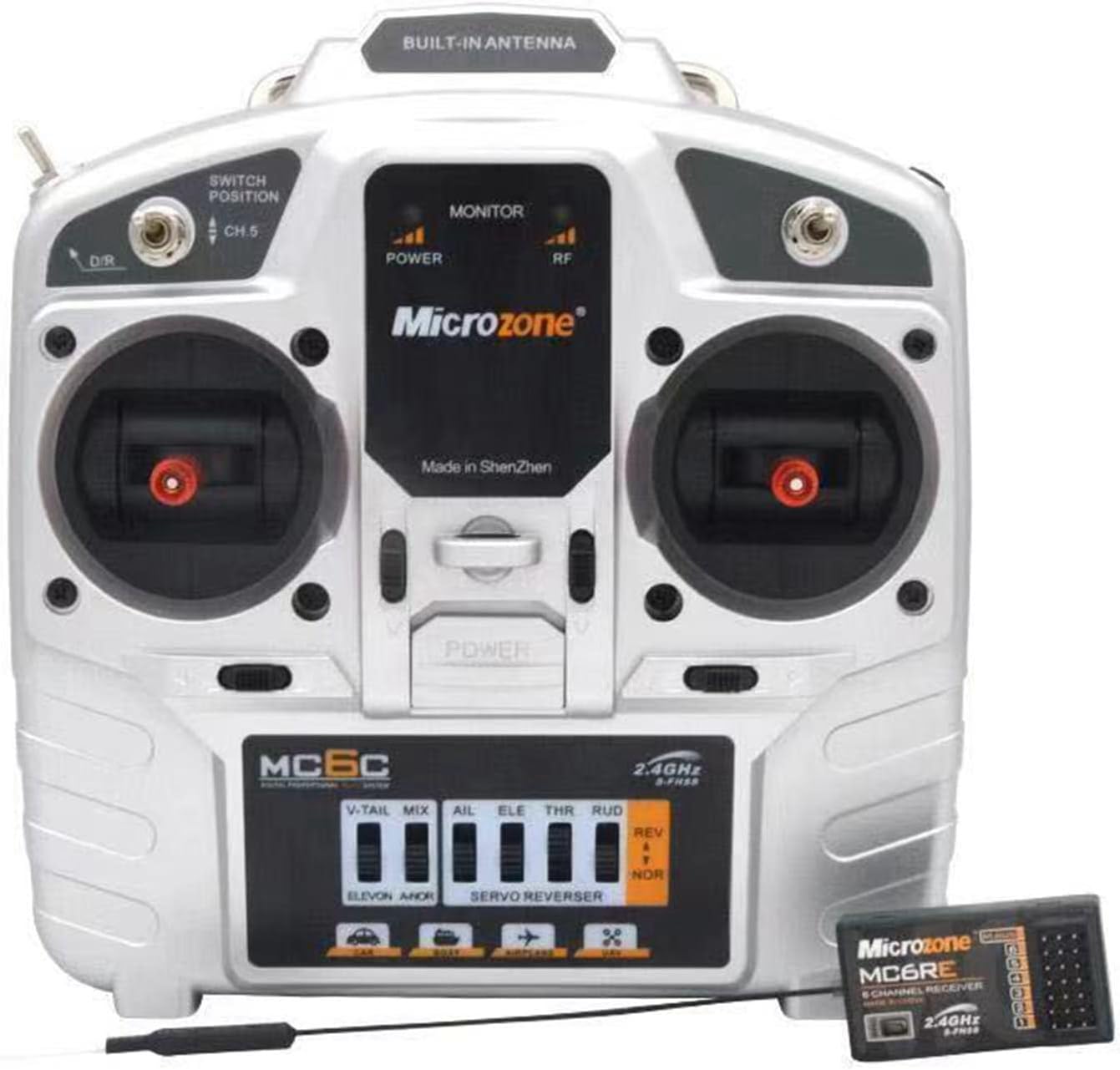2X 7Channel MC7RB Receiver for Microzone System Quadcopter