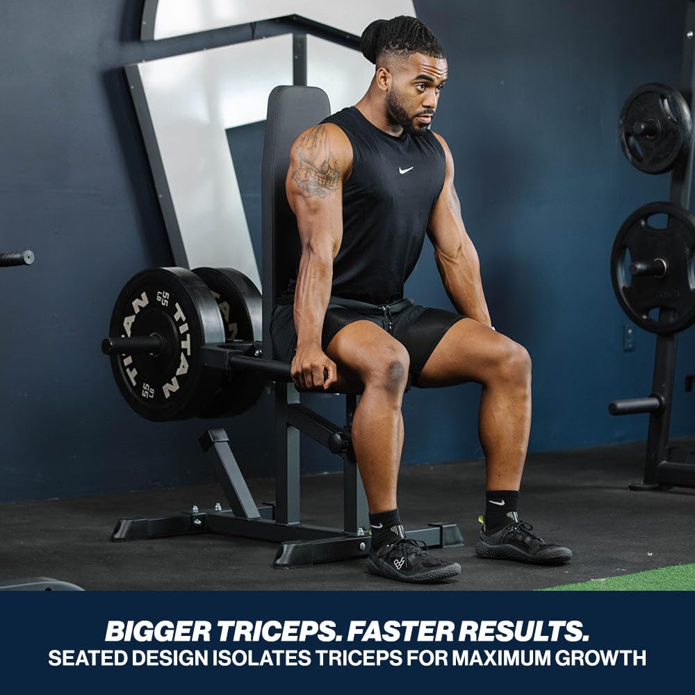 Amazon.co.jp: Titan Fitness 着席ディップマシン プレート搭載