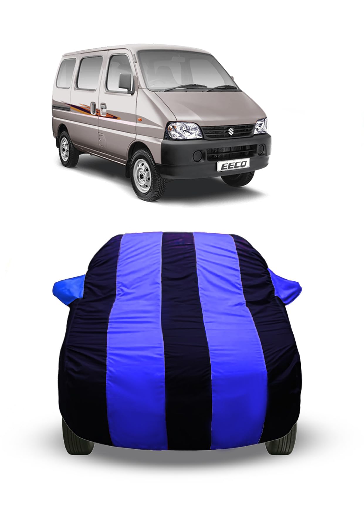 Waterproof CAR Cover for Maruti Suzuki ECCO Fabric | Side Mirror Pocket & Buckle Belt Maruti Suzuki ECCO CAR Cover-picture-17