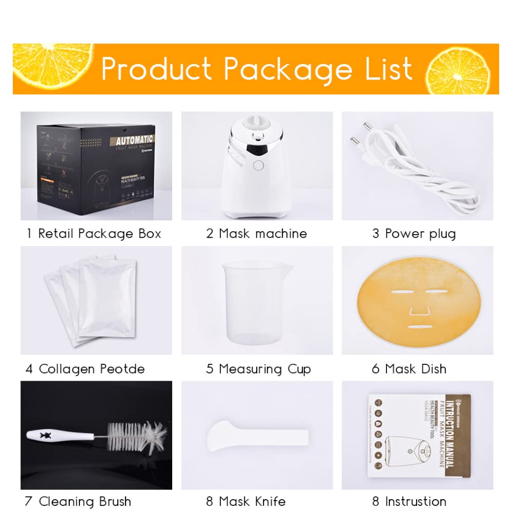 Máquina para Hacer Mascarillas Faciales, Máquina para Hacer Mascarillas de Frutas y Verduras de Bricolaje, Máquina Automática Multifunción