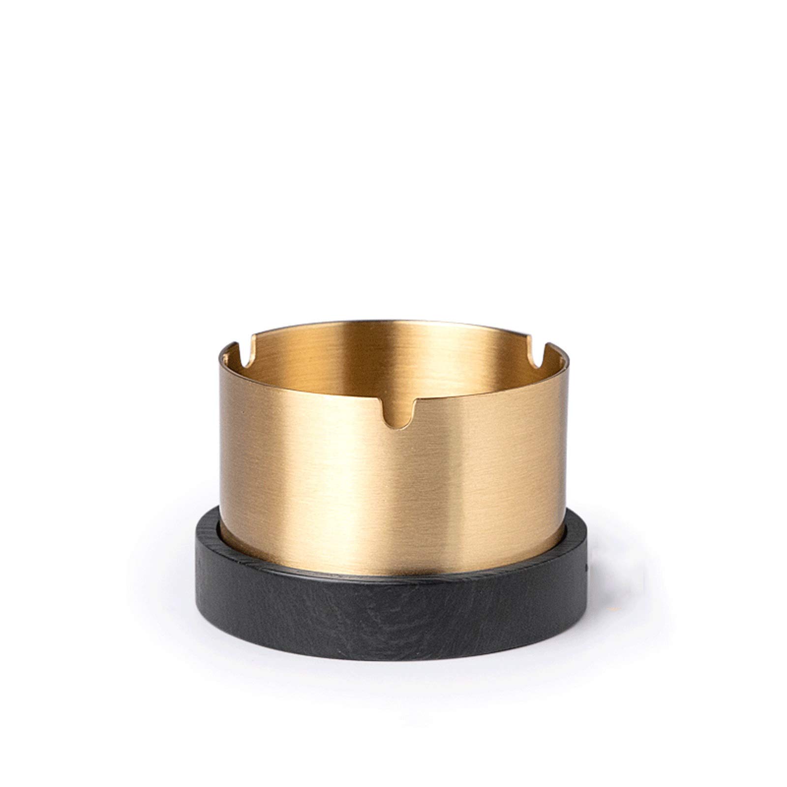 Cendrier en céramique créatif en Laiton, Portable, 7,6 cm (3 Pouces), avec Couvercle, idéal pour hôtels, Maisons, Voitures, Bars et Restaurants. Coupe-Vent.
