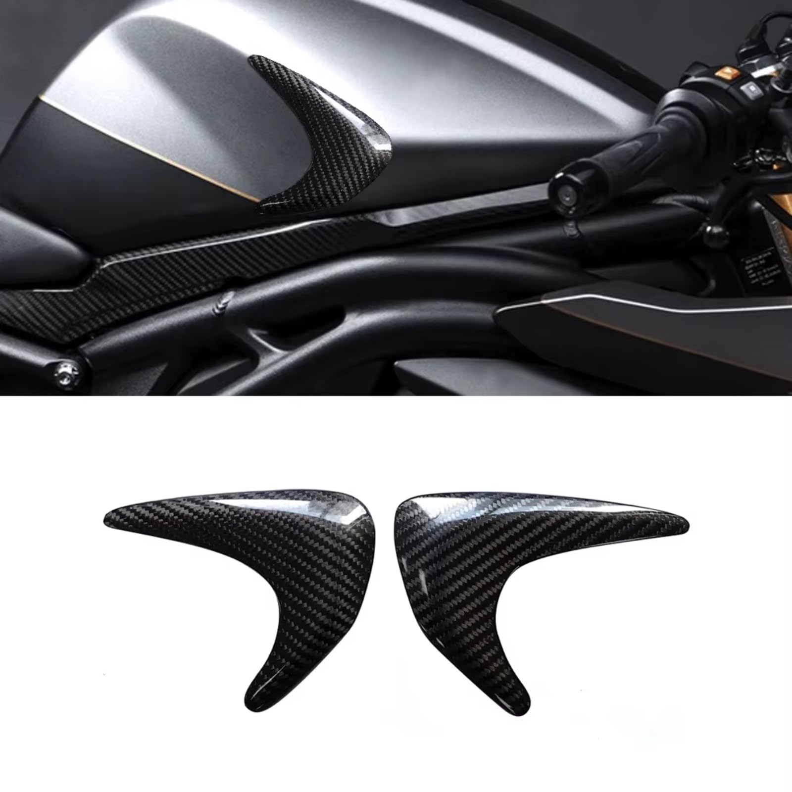 Compatibile Con Triumph Per Speed ​​Per Triple 1200 RS 2021 2022 2023 2024 Moto Davvero Serbatoio In Fibra Carbonio E Rivestimento Protezione Coda Antiscivolo Serbatoio