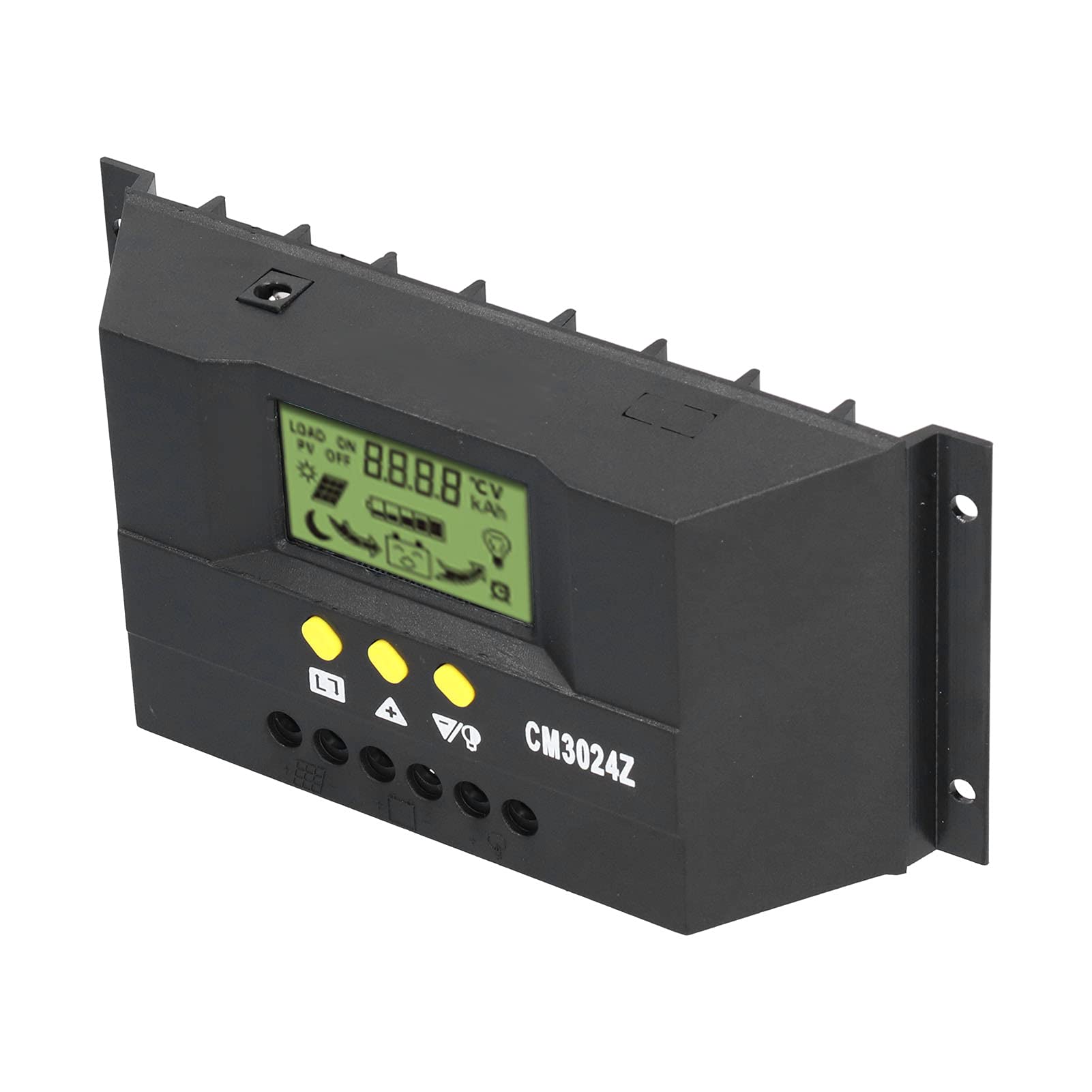 PWM Solarchargeregler 12V 24V 30A mit LCD-Anzeige Automatische Spannungserkennung Mehrfachschutz für Solaranlagen Laderegler mit Intelligenter Technologie