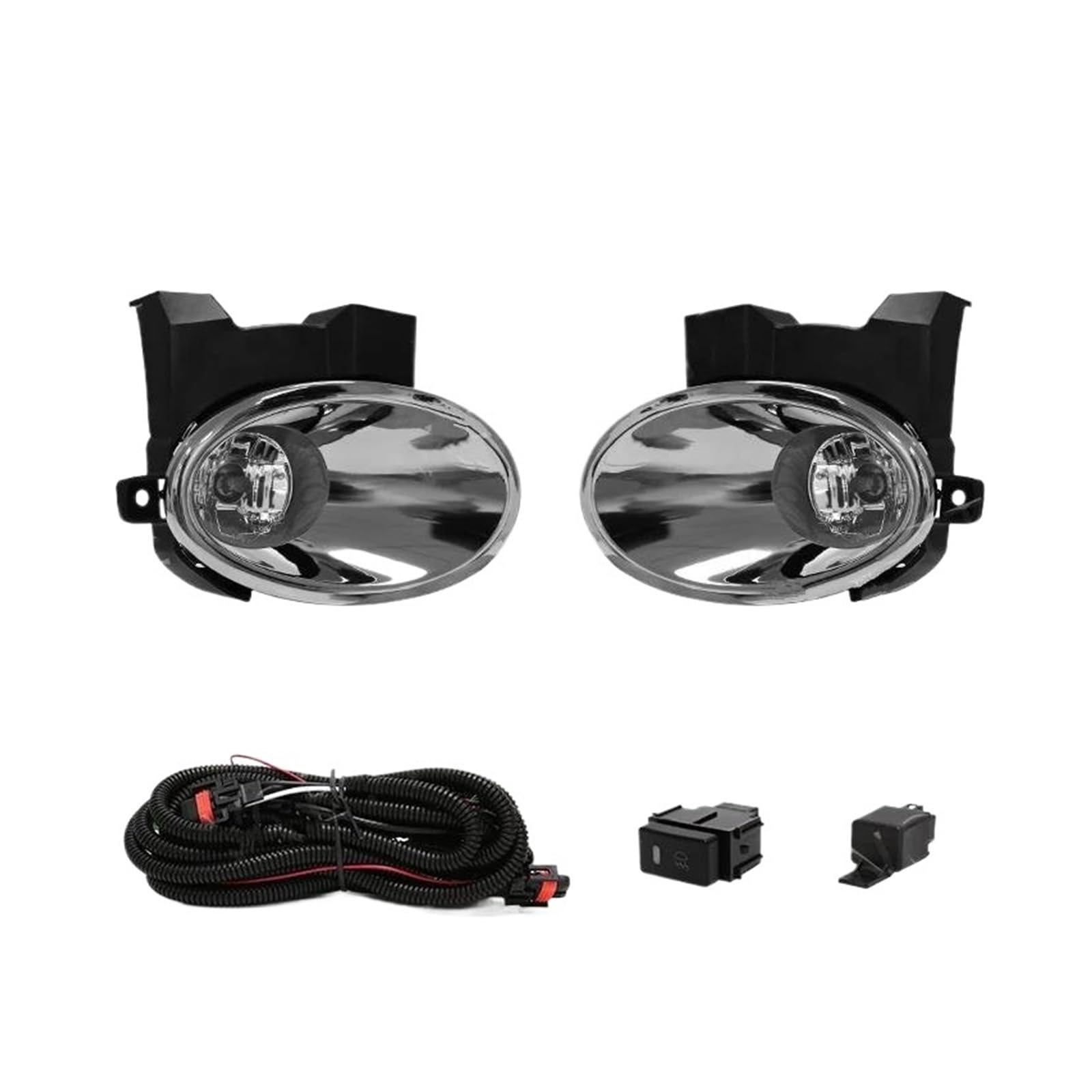 Feu antibrouillard avec cache chromé premium pour Qashqai J10