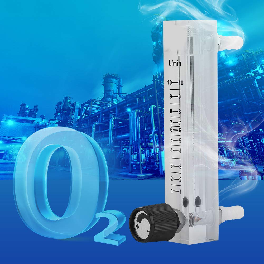Débitmètre d'air, débitmètre de gaz, régulateur de débit 1-10LPM Débitmètre d'oxygène, débitmètre pour la Maison pour l'industrie