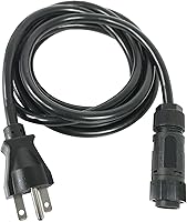 Vista 2 de Gavita Cable de alimentación para luces LED - 120 voltios, 8 pies, negro