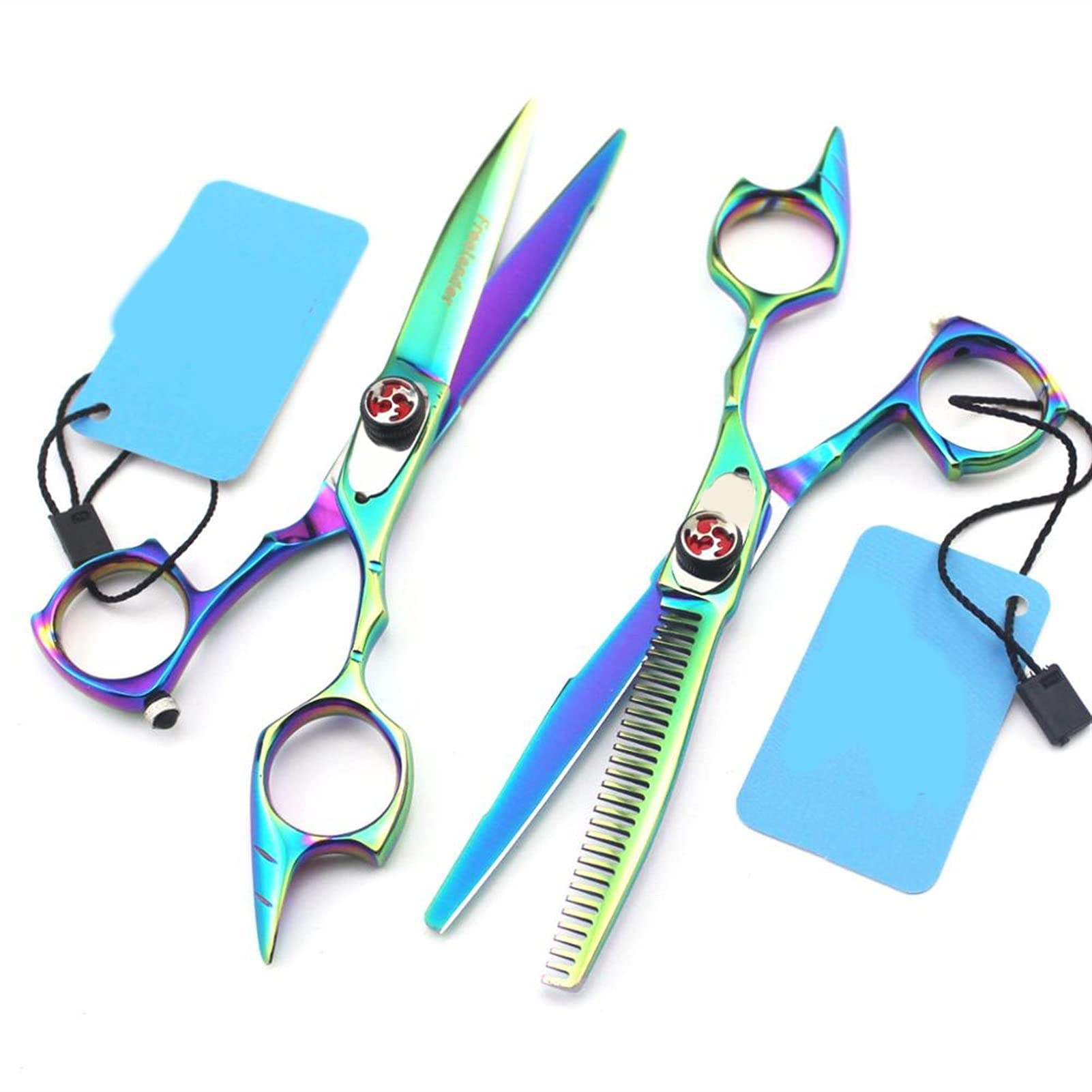 Ciseaux de coiffure plat et ciseaux amincissants dentaires pour salon
