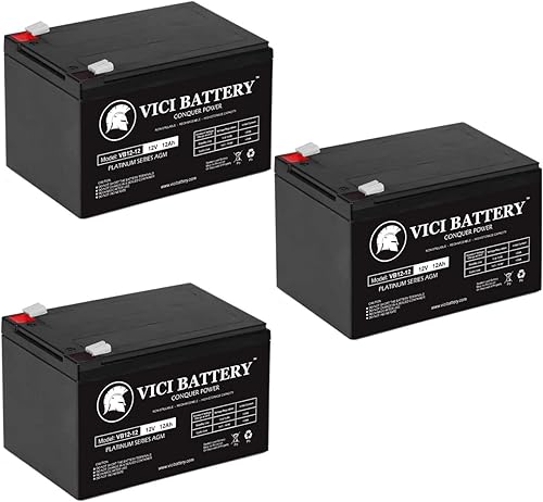 VICI Batería de 12 V 12 AH SLA de repuesto para ExpertPower EXP12120-3 unidades de producto de la marca