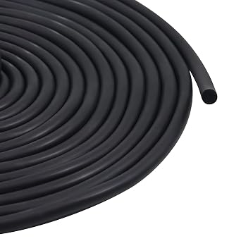 Storystore Backer Rod 1/4" Diameter x 16.4 Length Black EPDM Rubber Caulk Saver, Foam Backer Rod for Gaps and Joints Concrete Expansion Joint Filler
