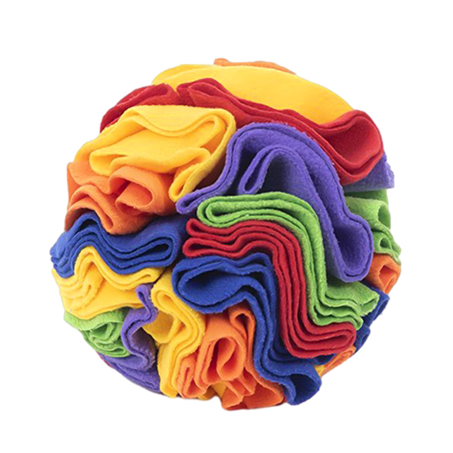 MEMOFYND 1 almohadilla de rapé para cachorros, pelota interactiva para perros, bolas de rapé para perros, juguetes para estimular perros pequeños y medianos (color arcoíris)