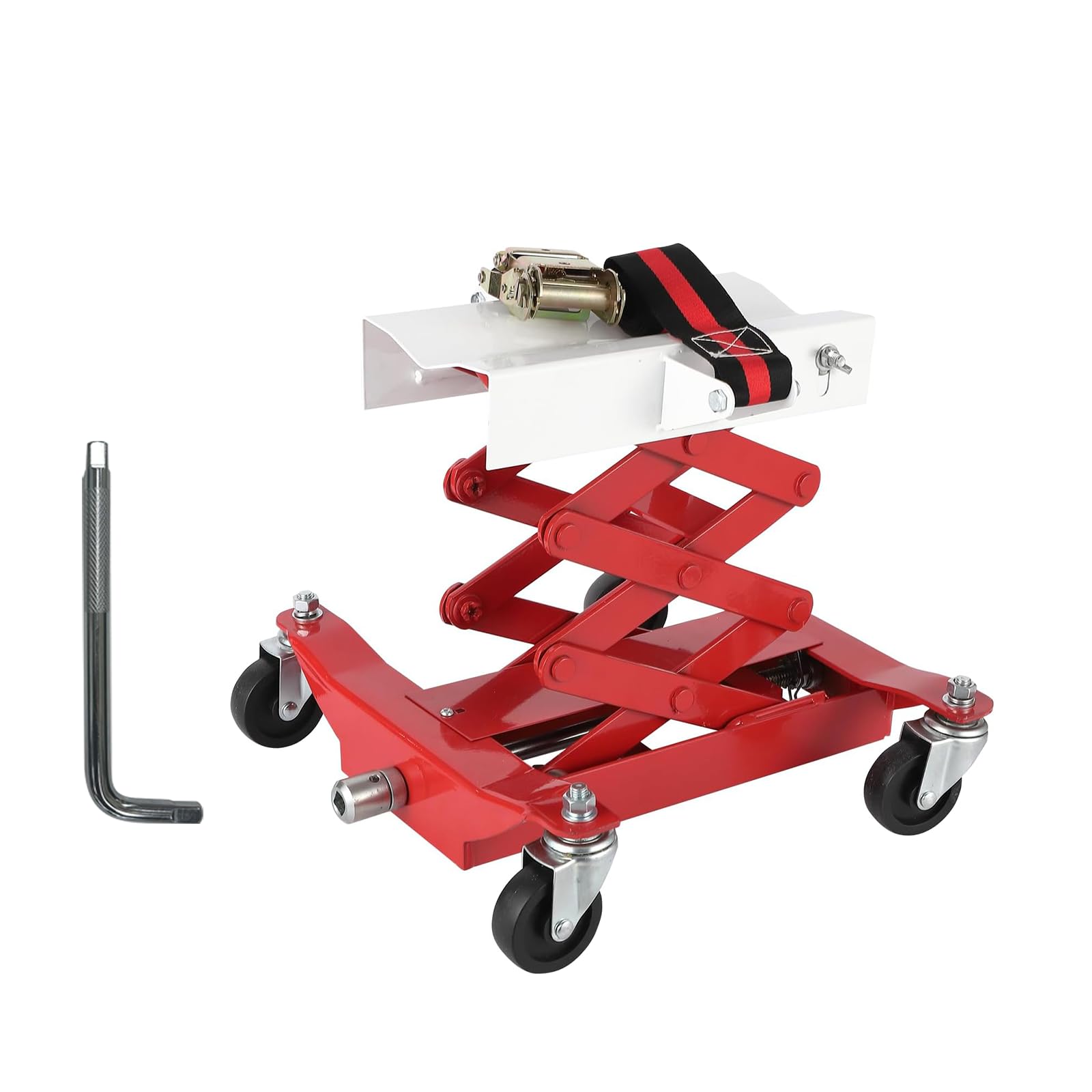 450 Lbs Capacity Low Profile Transmission Jack, Adjustable High Lift from 7" to 23", Heavy Duty Auto Repair Lifting Jack for Effortless Vehicle