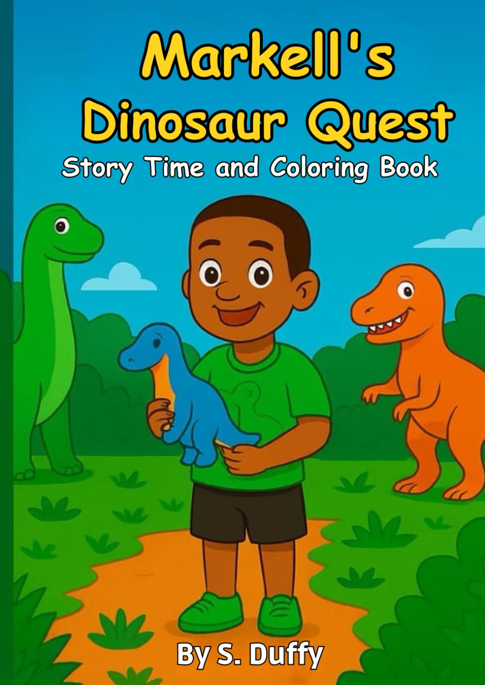 Markell's Dinosaur Quest: Story Time and Coloring Book