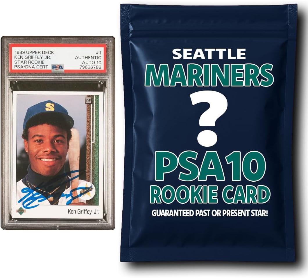 Seattle Mariners PSA 10 Graded Rookie Card Mystery Pack