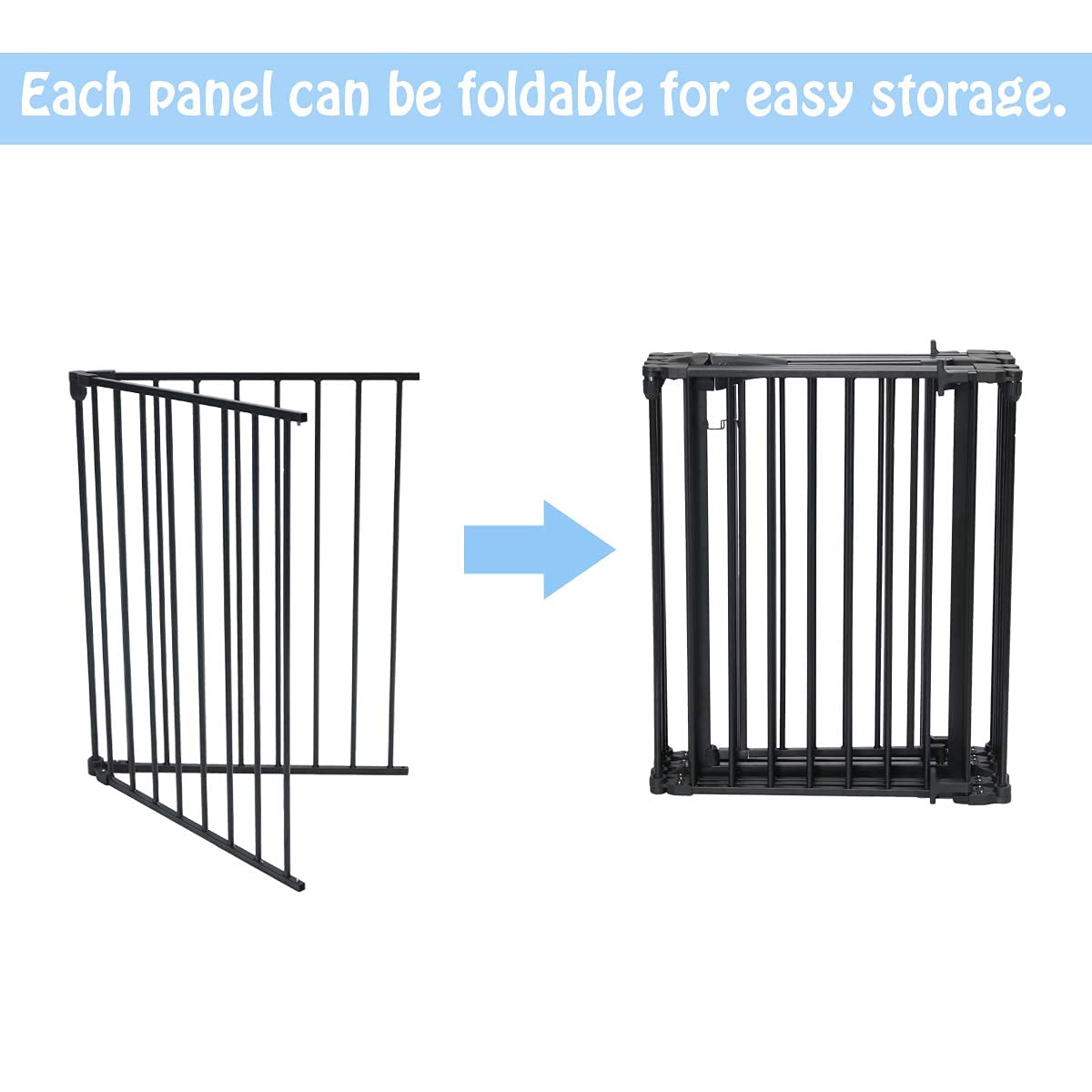 Buy 198 inch Dog Gate Extra Wide Tall Pet Gate for Stairs Doorway 3 in