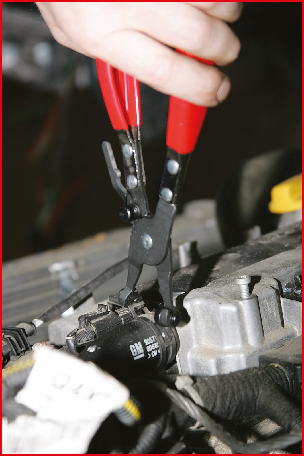 KS Tools 115.1055 Juego de alicates para abrazaderas de mangueras para vehículos industriales, 7 pzs