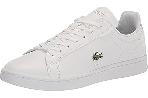 Lacoste Men's Carnaby Pro Tone on Tone Leather Tennis Shoes: Sporty Sophistication at Its Finest