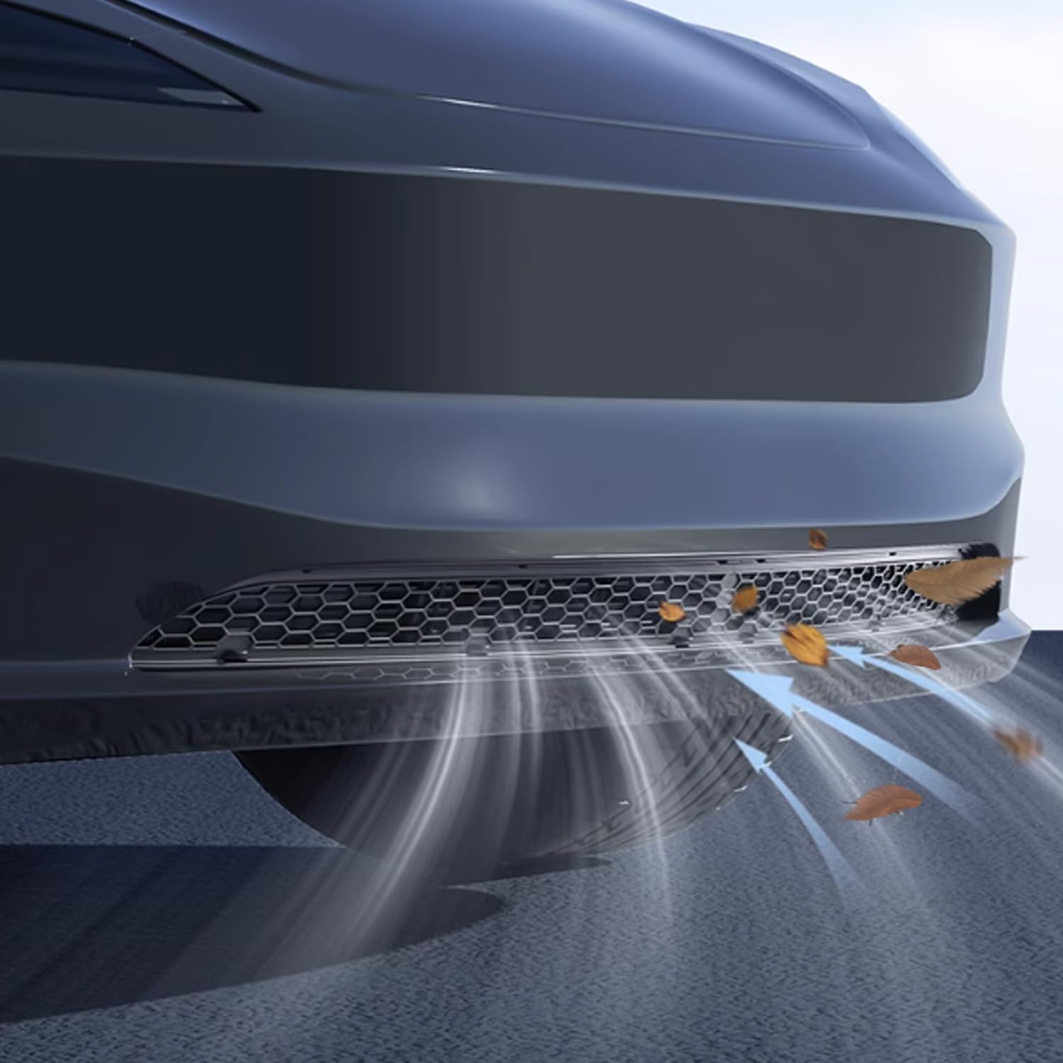 Griglia Anteriore A Rete Per Tesla Model Y (2020-2023) – 2 Pezzi, ABS Nero Opaco, Inserti Paraurti