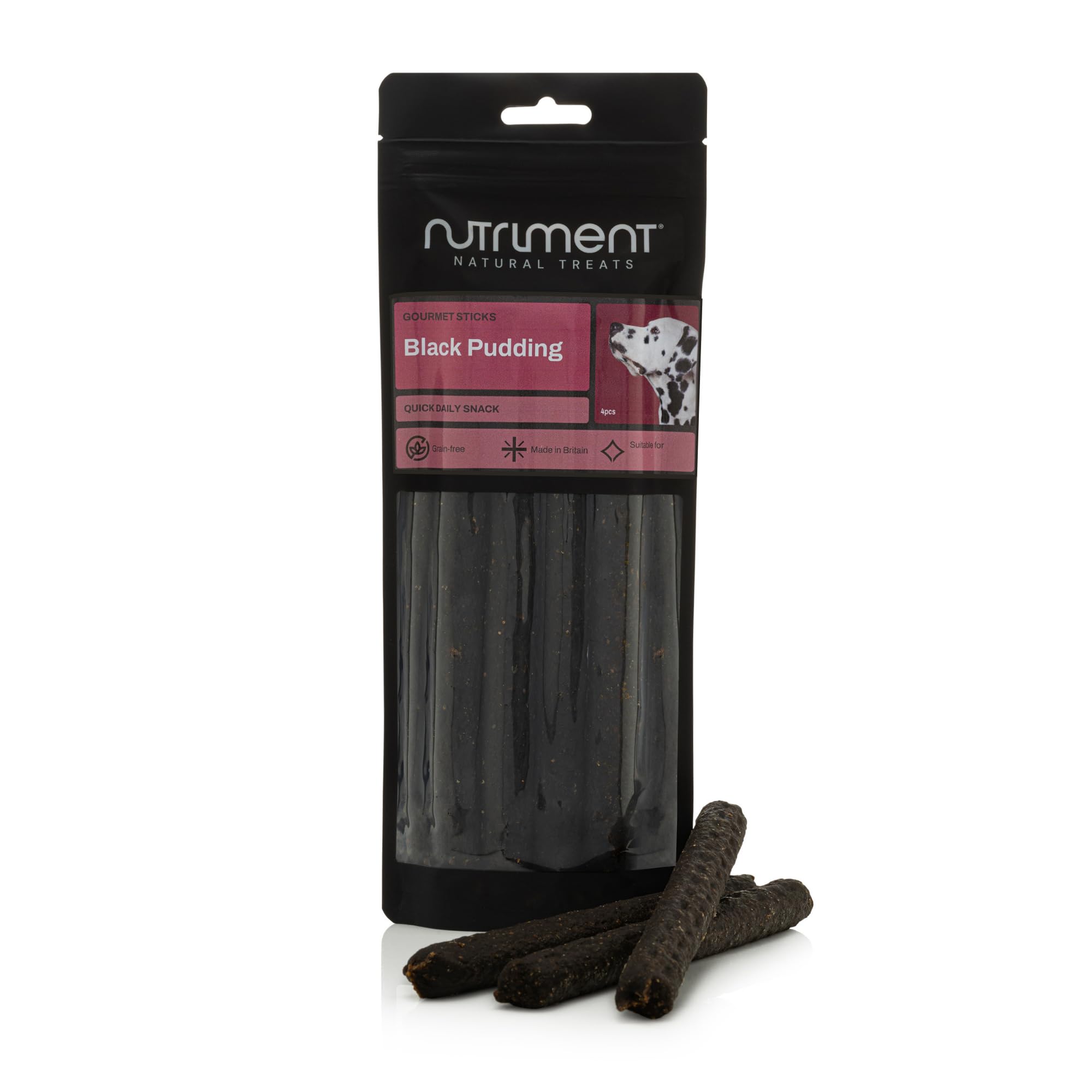 Natural Treats Gourmet Sticks Black Pudding (4pcs) Highly Digestible Grain Free Treats