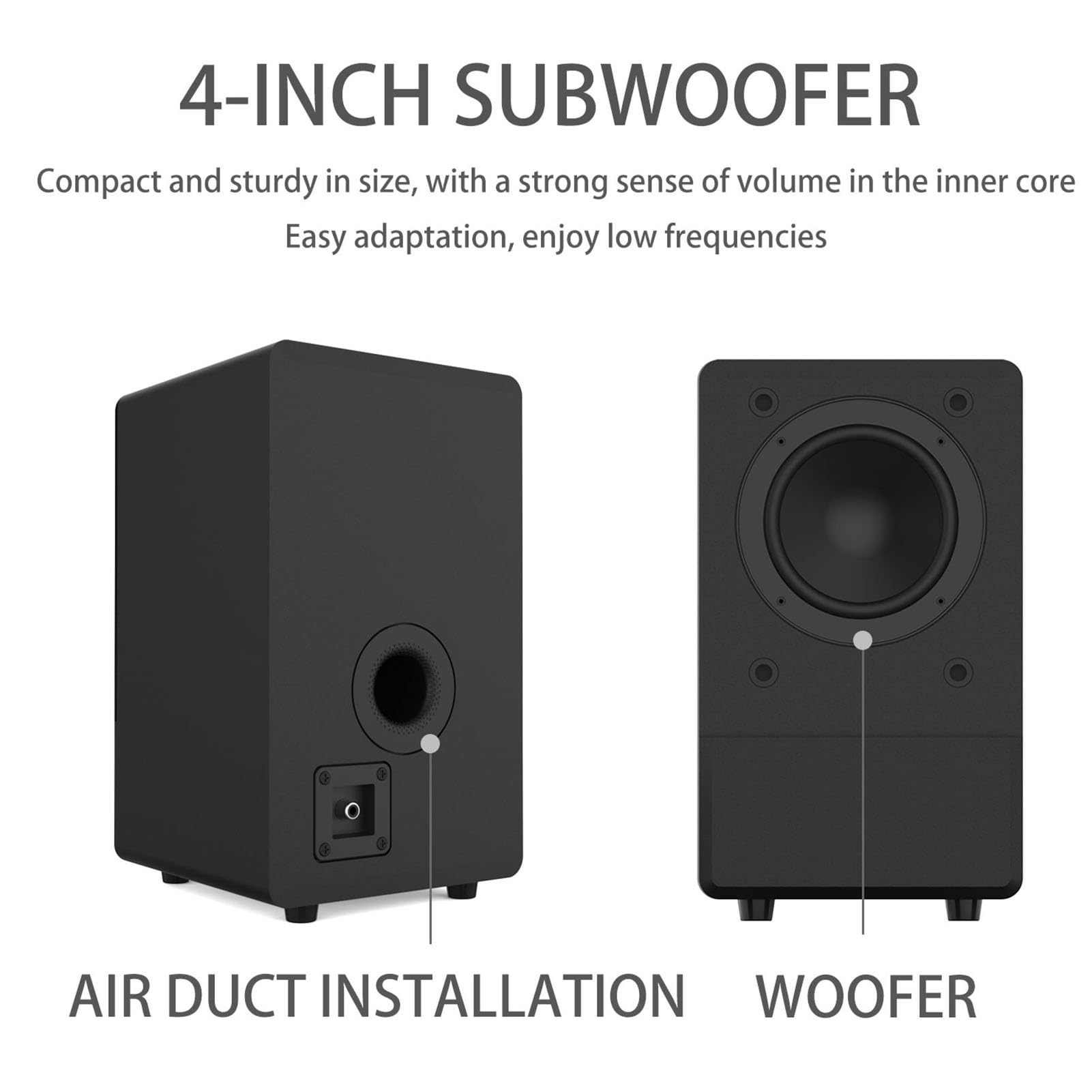 Goshyda Soundbar con Subwoofer, system di Altoparlanti Home Theater Bluetooth 6.3, Audio Surround 2.1 con Interfaccia Multimediale HD ARC, Ottico, AUX, USB, per Film, Musica, Feste (Spina europea)