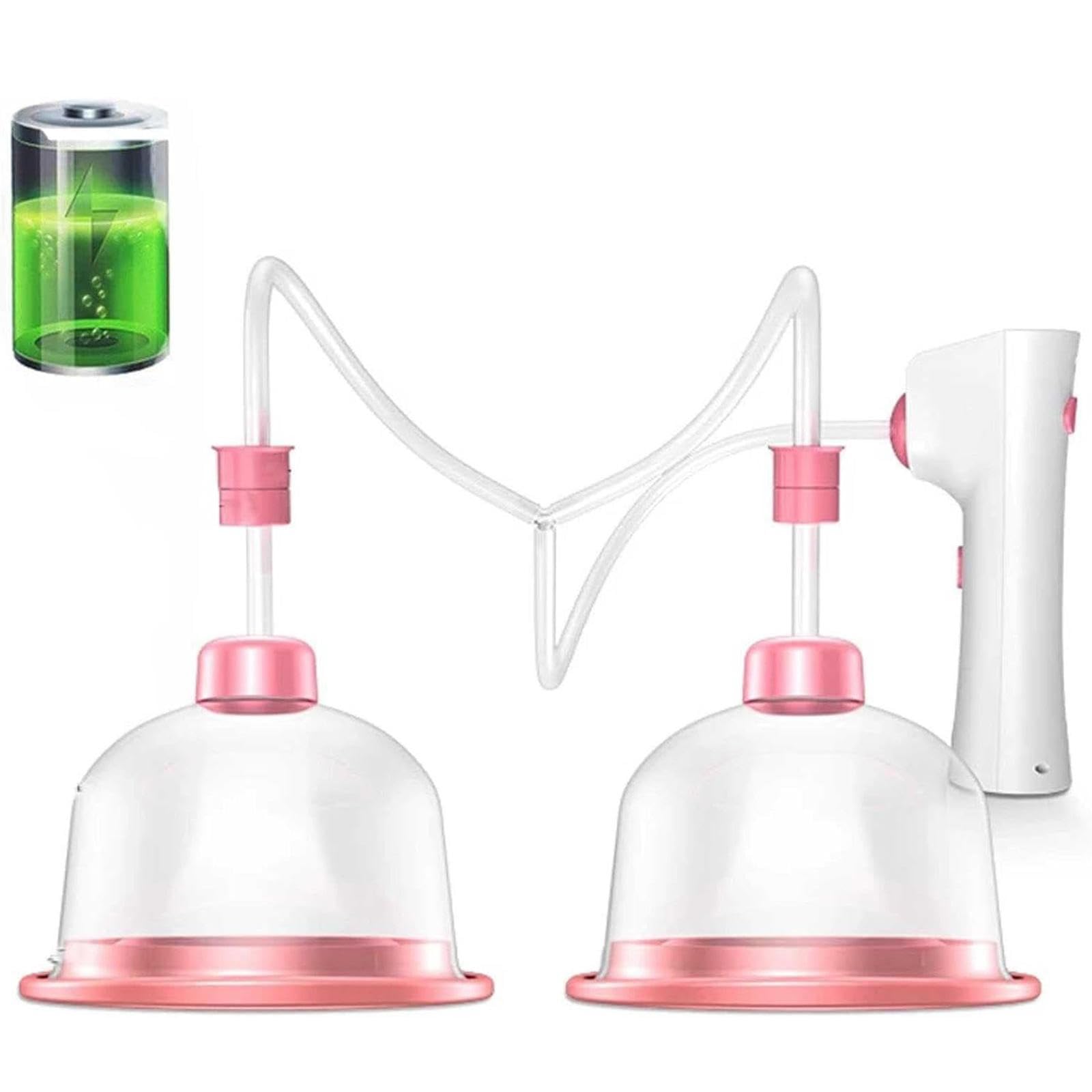 PacuM Booster électrique, pour Les Femmes, Masseur de Sein électrique à Double Tasse pour la dysplasie Mammaire féminine, Seins Plats, Seins affaissés,13.5cm