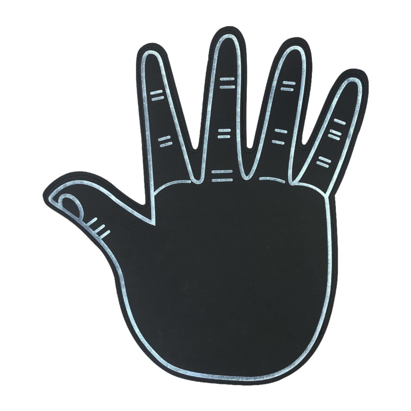 AFXGUSD Giant Finger Hands, Giant EVA Foam Finger Gloves, Versatile Foam Cheering Hands, Comfortable Party Items for Sports Fans at Sporting Events, black