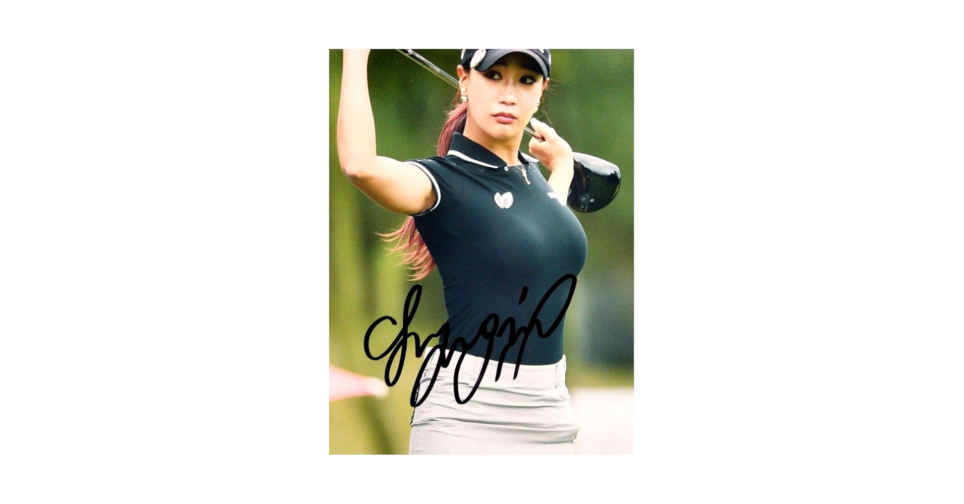 Amazon.co.jp: ユ ヒョンジュ直筆サイン入り超大型写真…Yoo Hyan-Ju