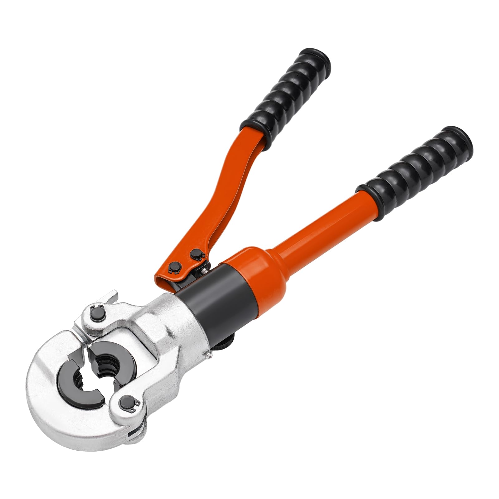 Szczypce hydrauliczne, szczypce zaciskowe z 5 zestawami matryc 8T 12-28 mm, głowica zaciskowa 360°, szczypce zaciskowe do rur miedzianych, hydrauliczne narzędzia do zaciskania rur, narzędzie do