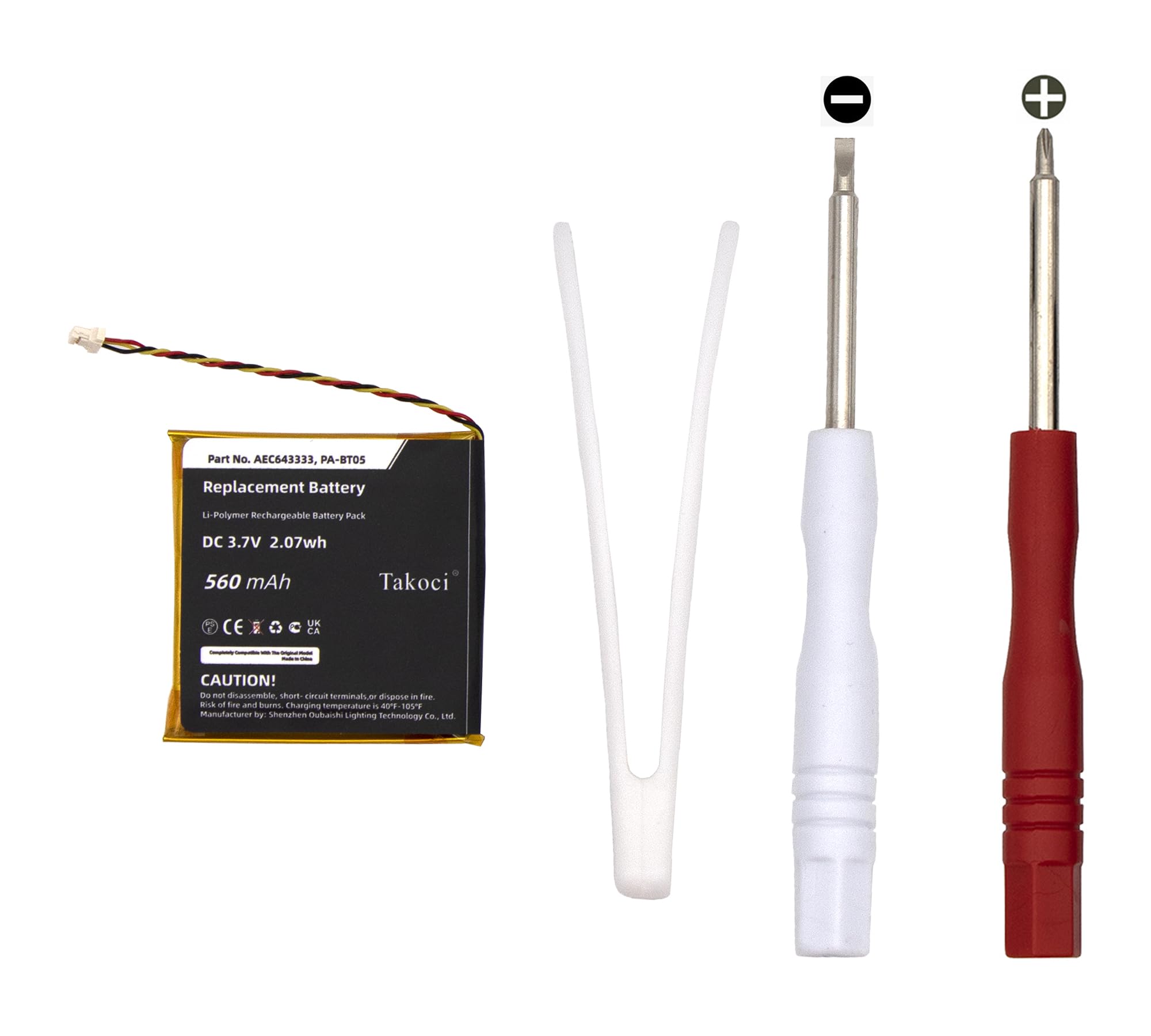 Replacement Battery for Beats Studio 2.0 Studio 3.0,fits Part No AEC643333,PA-BT053,7V Li-Polymer 560mAh/2.07Wh